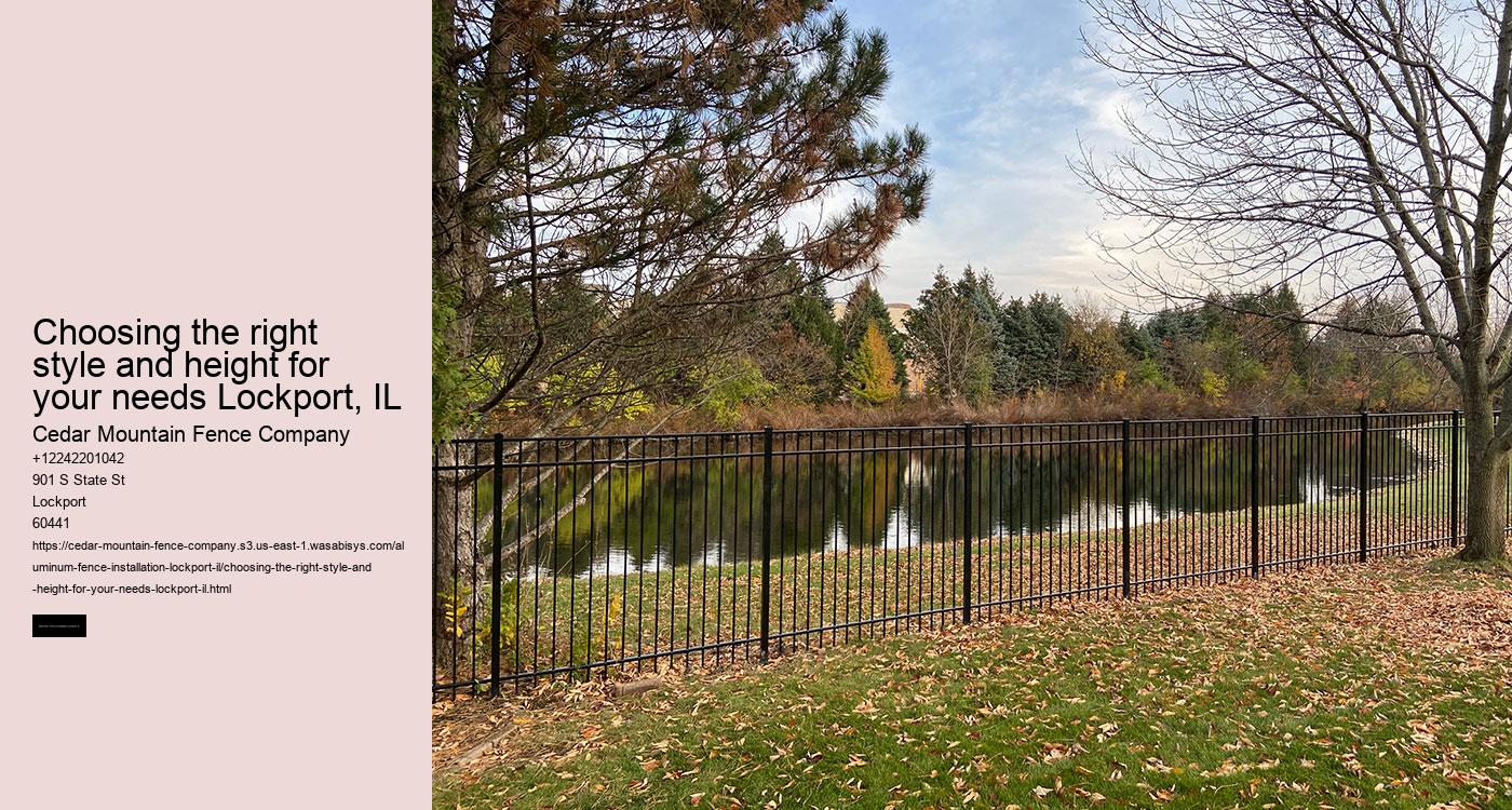 Choosing the right style and height for your needs Lockport, IL