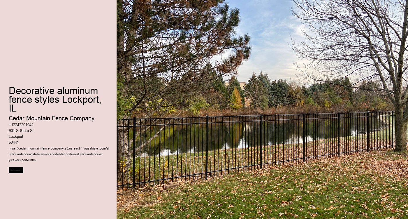 Decorative aluminum fence styles Lockport, IL