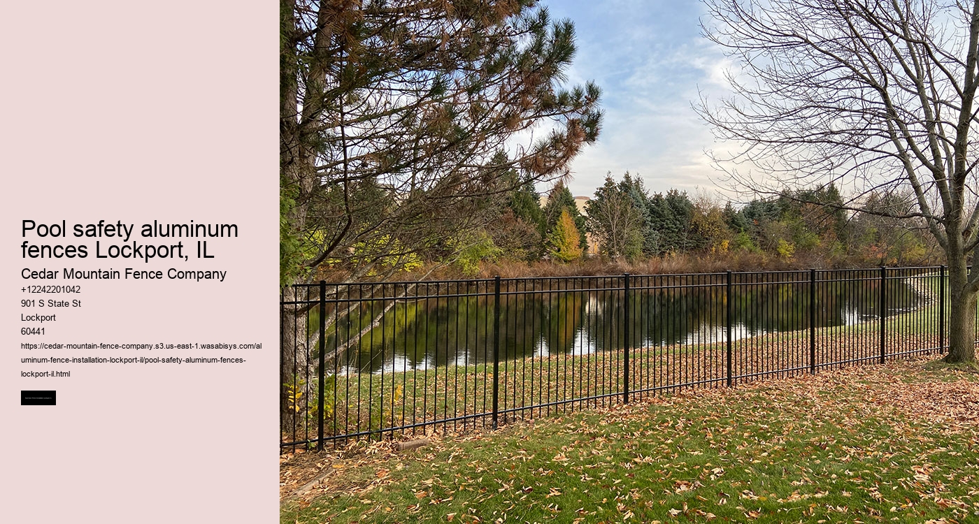 Pool safety aluminum fences Lockport, IL