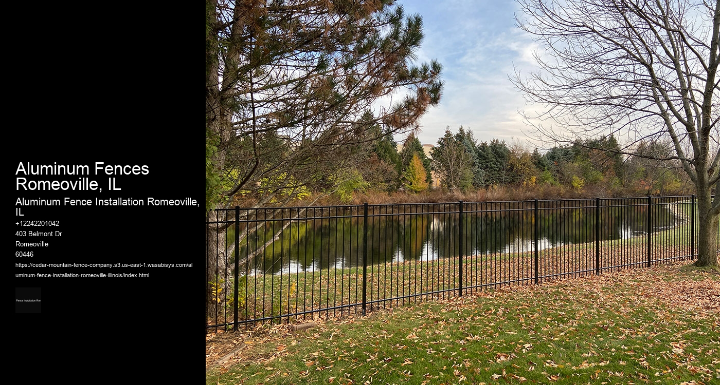 Aluminum Fences Romeoville, IL