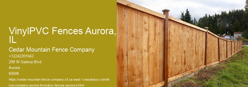 VinylPVC Fences Aurora, IL