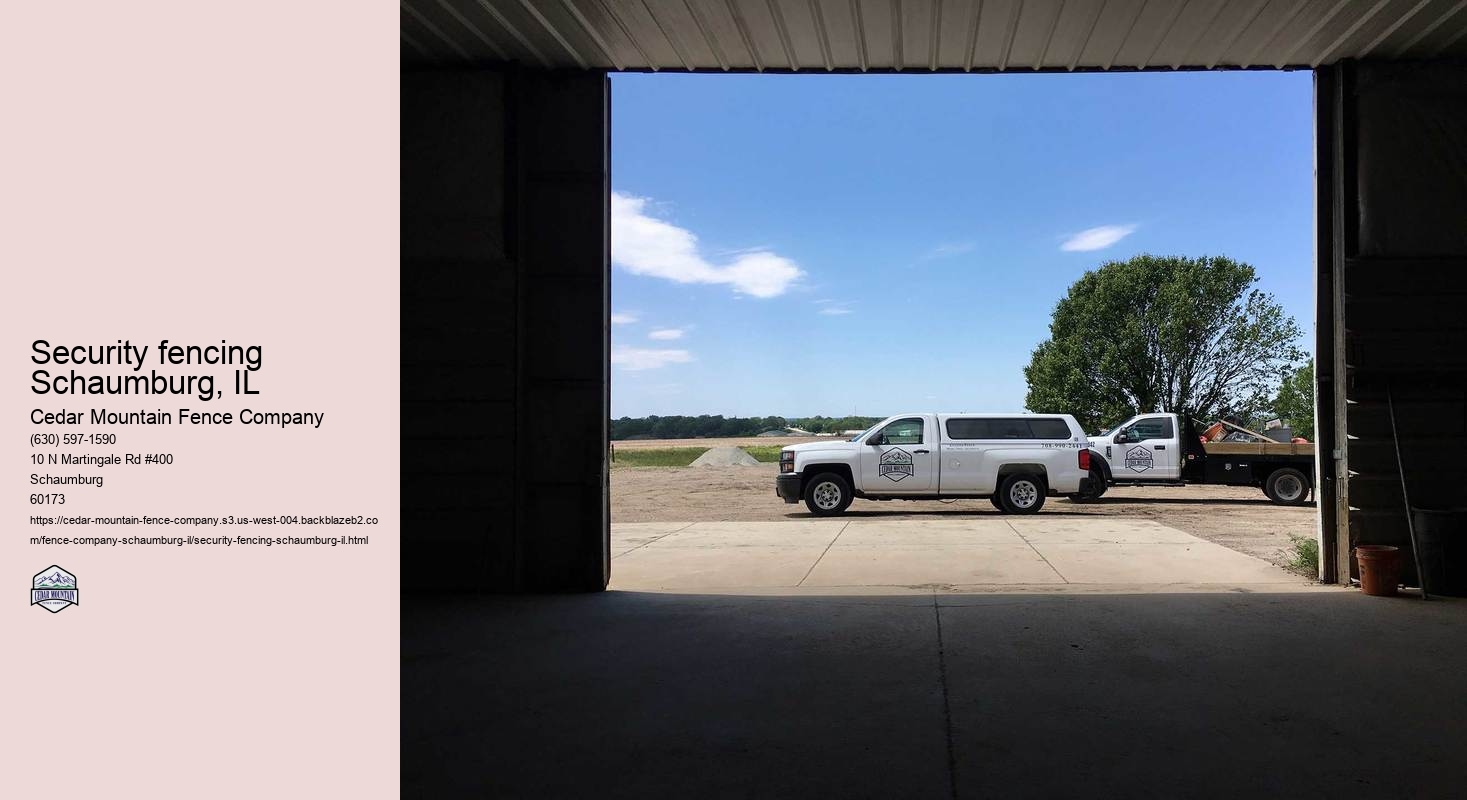 Security fencing Schaumburg, IL